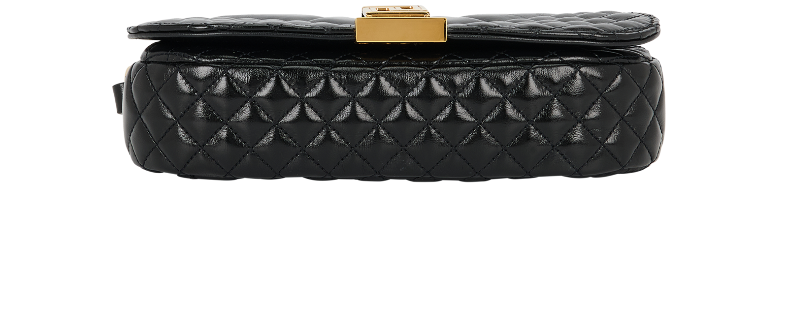 Mini Shoulder Bag, &pound;350, Handbags, Black, Leather, Top view